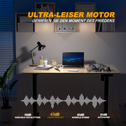 Electric height-adjustable desk