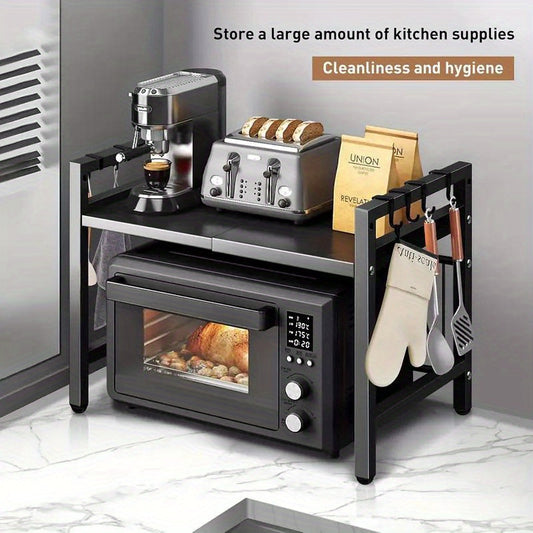 Expandable iron rack for microwave